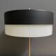 Table lamp in black metal and white glass, by Kamenicky Senov 1960s