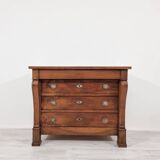 Commode en noyer style Empire