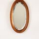 Miroir ovale en bois d'artisan 28x49cm