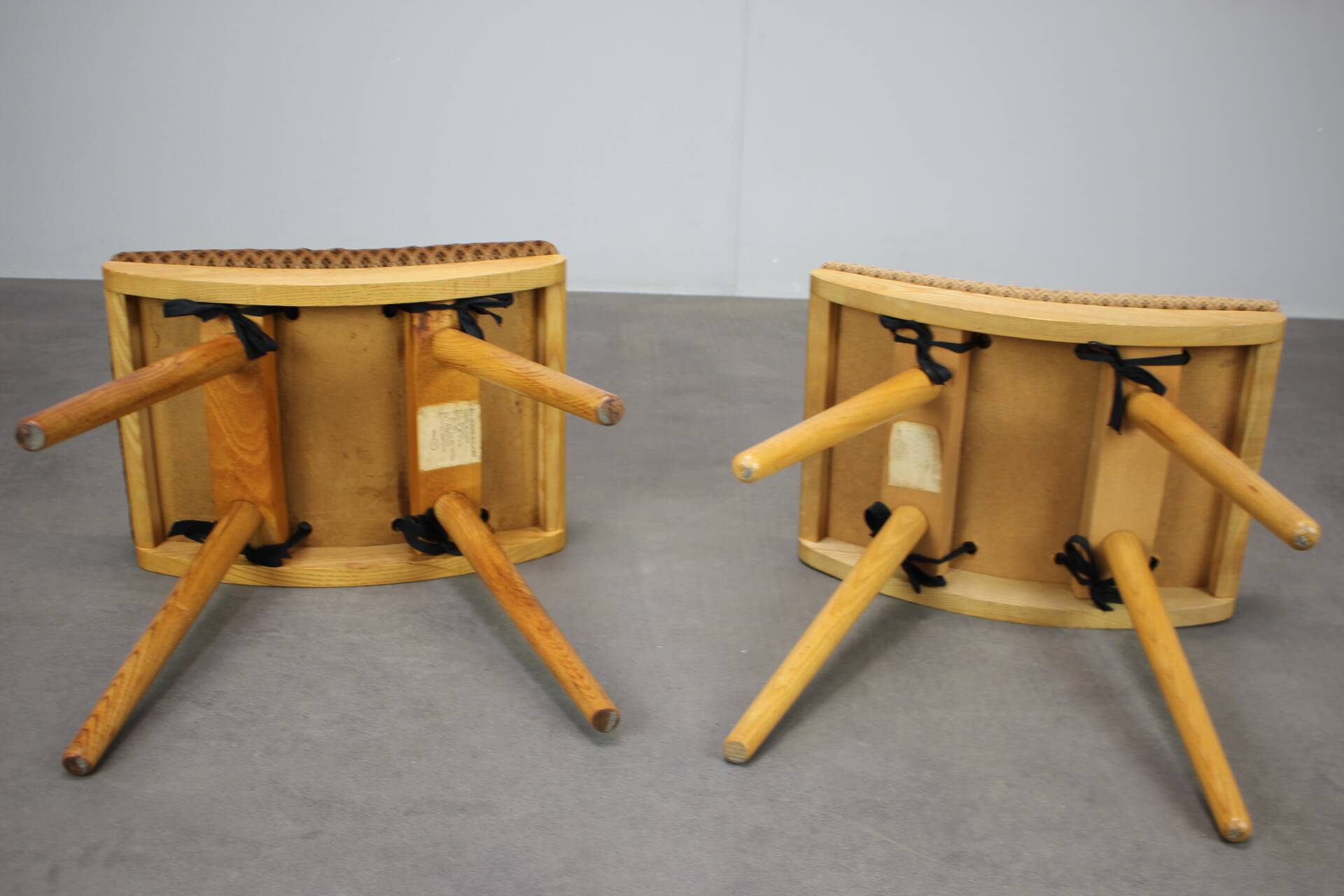 Paire de tabourets vintage Jitona, Tchécoslovaquie, 1979