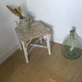 Rattan side table