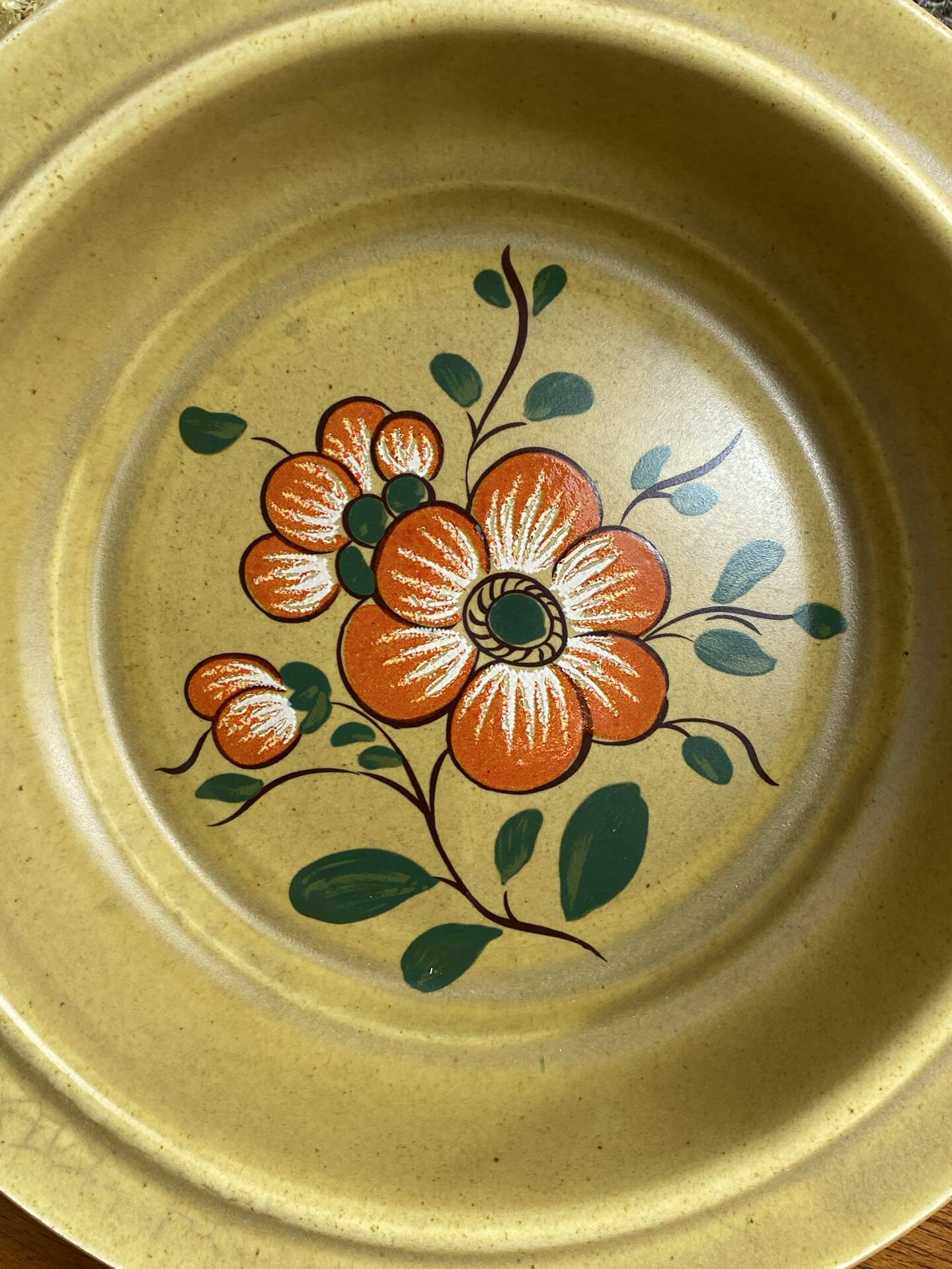 Earthenware salad bowl, Lunéville, 1970