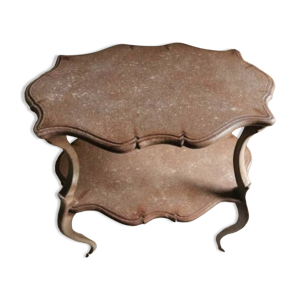 Table gueridon double - plateau