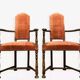 Paire de fauteuils dits "caquetoires"