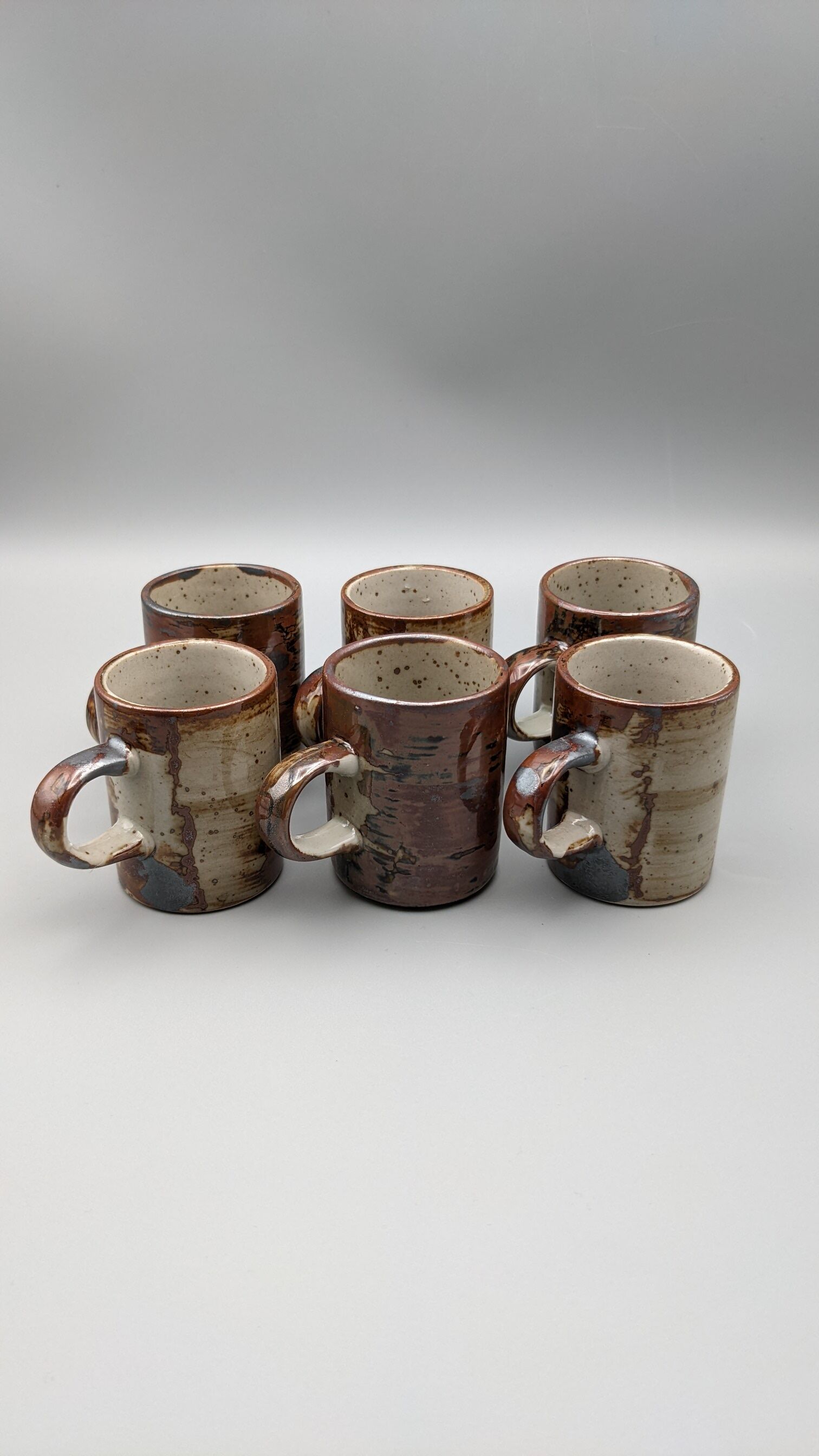 Lot de 6 tasses à café expresso Grès paysan Japon