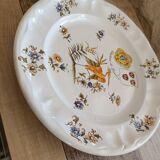 Plate Reproduction 18th Moustiers signed
