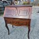 Curved donkey desk in walnut (secretary)