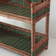 Étagère murale en osier vintage