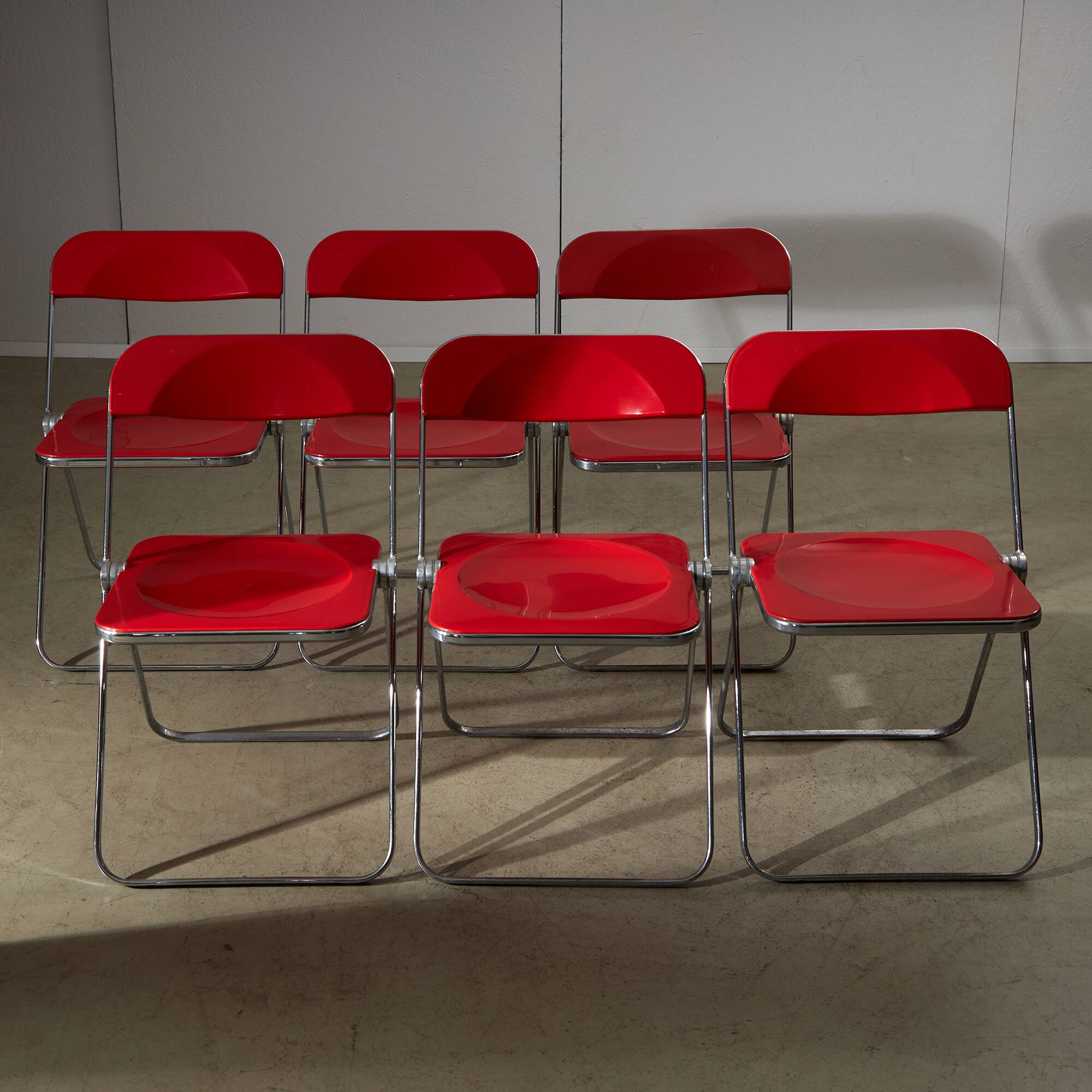 Chaise Plia par Giancarlo Piretti pour Anonima Castelli, 1967, 6 pièces