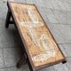 Table basse céramique bois vintage