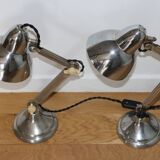 Paire de lampes Super Chrome 1930