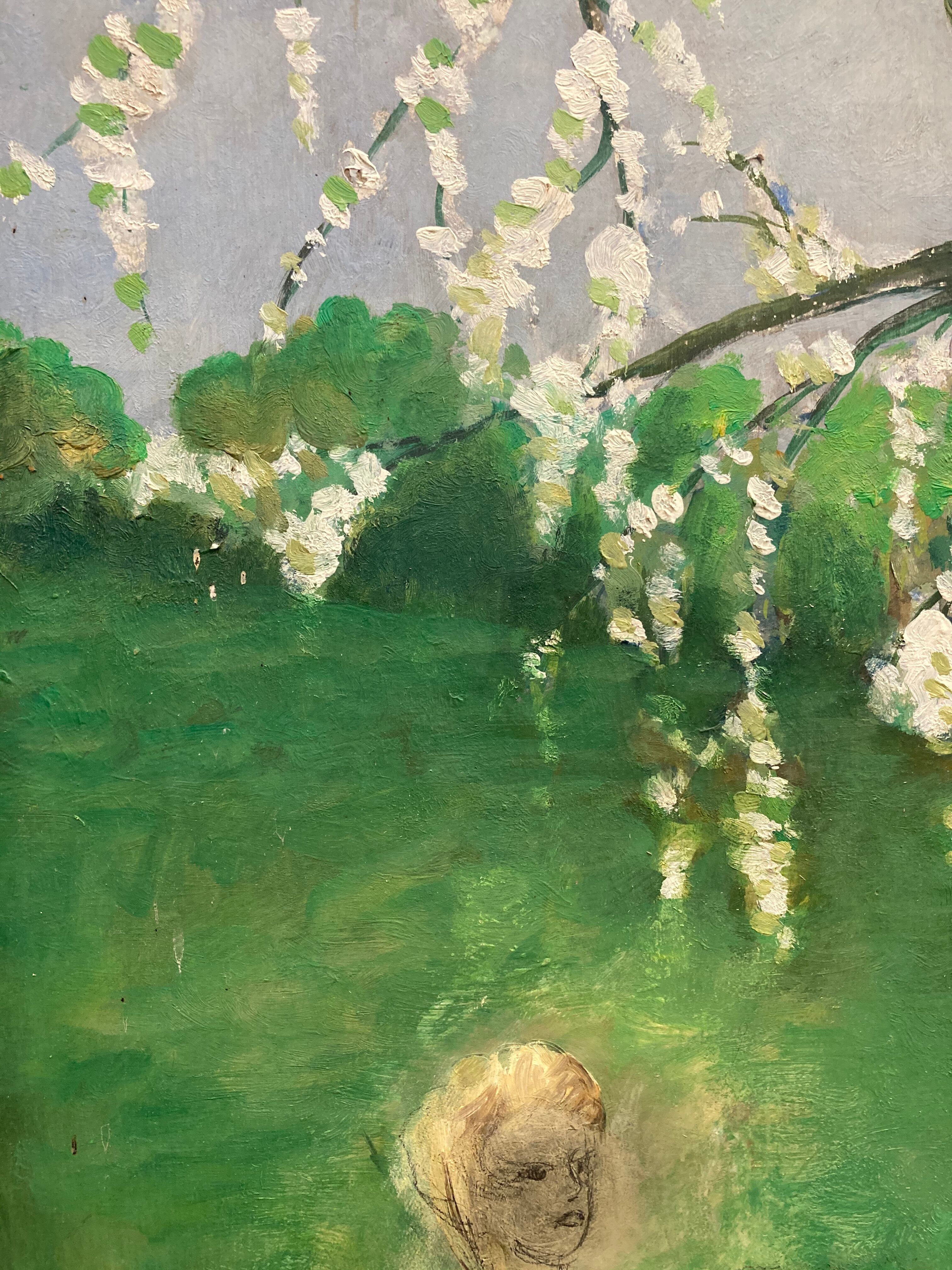 Oil on sign "The Three Graces"