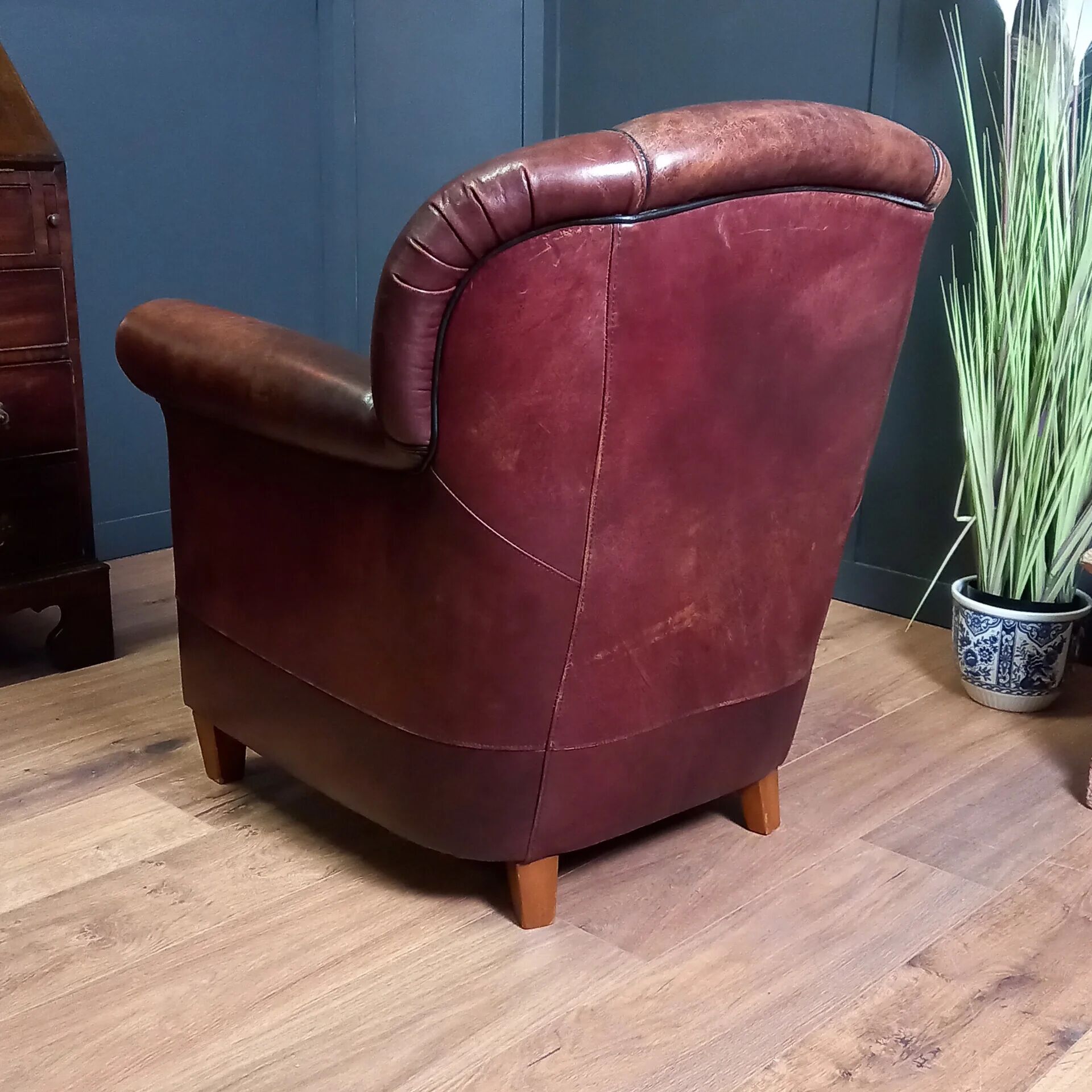 Fauteuil en cuir de mouton