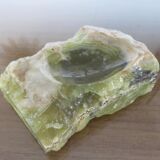 Brutalist ashtray in green oxyx