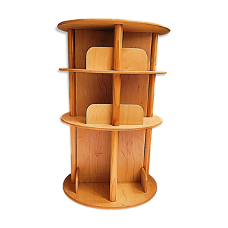 Wood rotating storage cabinet