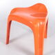 Tabouret vintage orange space age par Casala, 1960