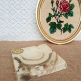Old vintage Marbritex France marble ashtray
