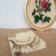 Old vintage Marbritex France marble ashtray