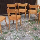Set of 6 Thonet bistro chairs
