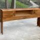 Cozy art deco headboard in lacquered burl wood, 1960s, 195cm