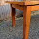 Solid oak farmhouse table, two drawers, vintage, early twentieth century.