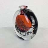 Vase verre soufflé de François Le Lonquer 1985