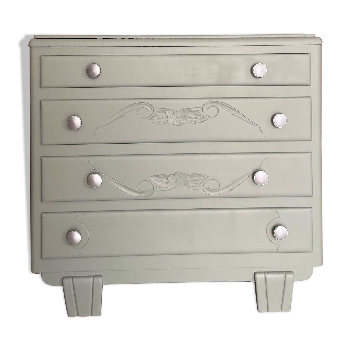 Commode Art déco revisité - vert tendre