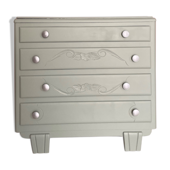 Commode Art déco revisité - vert tendre