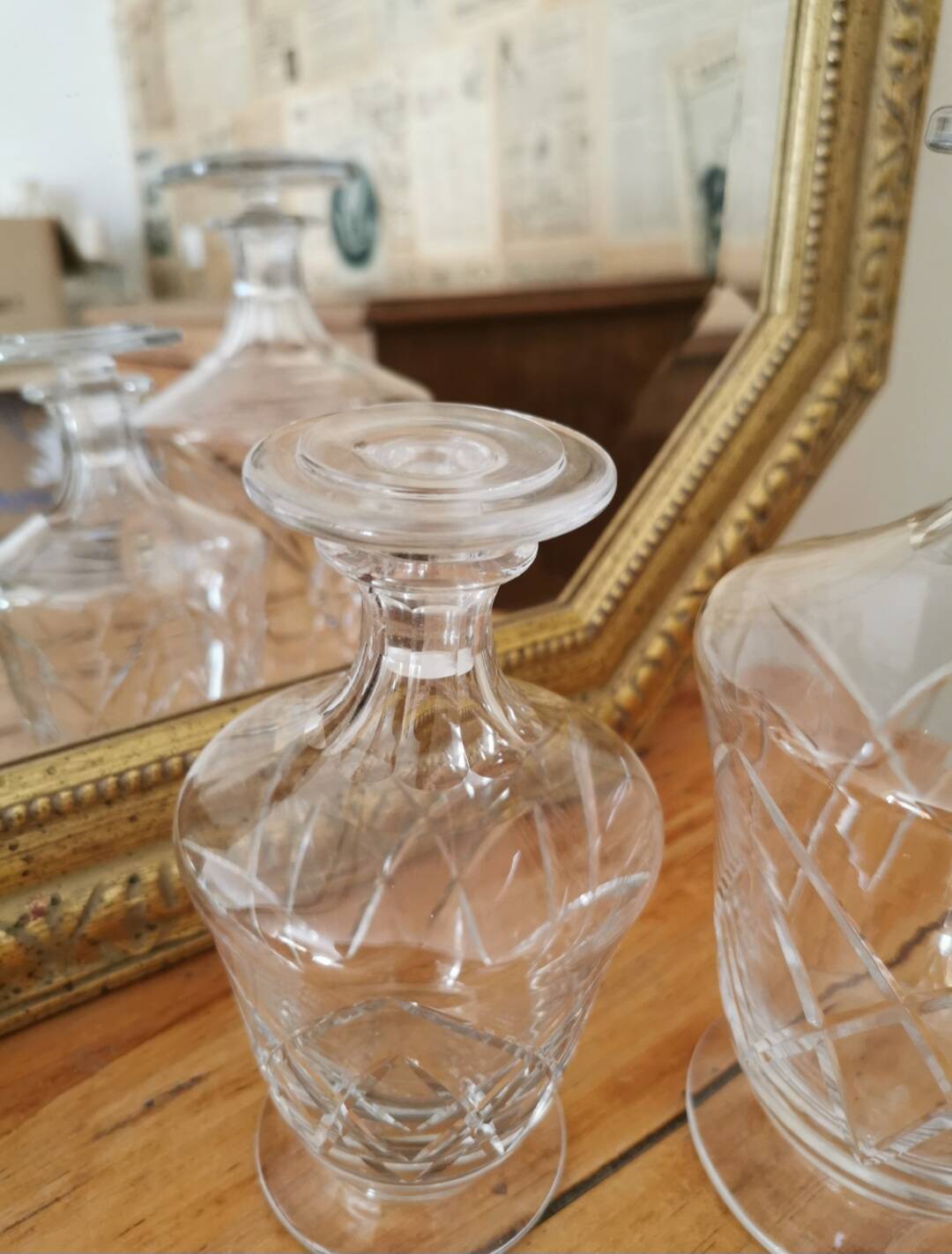 Argental crystal decanters