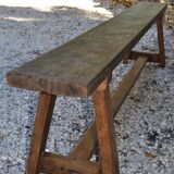 Large rustic bench brut Périgord