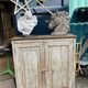 Trade furniture 2 doors patinated