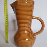 Digoin e-sandstone pitcher, honey colour, 22 cm