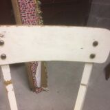 2 sun yellow formica chairs