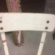 2 sun yellow formica chairs