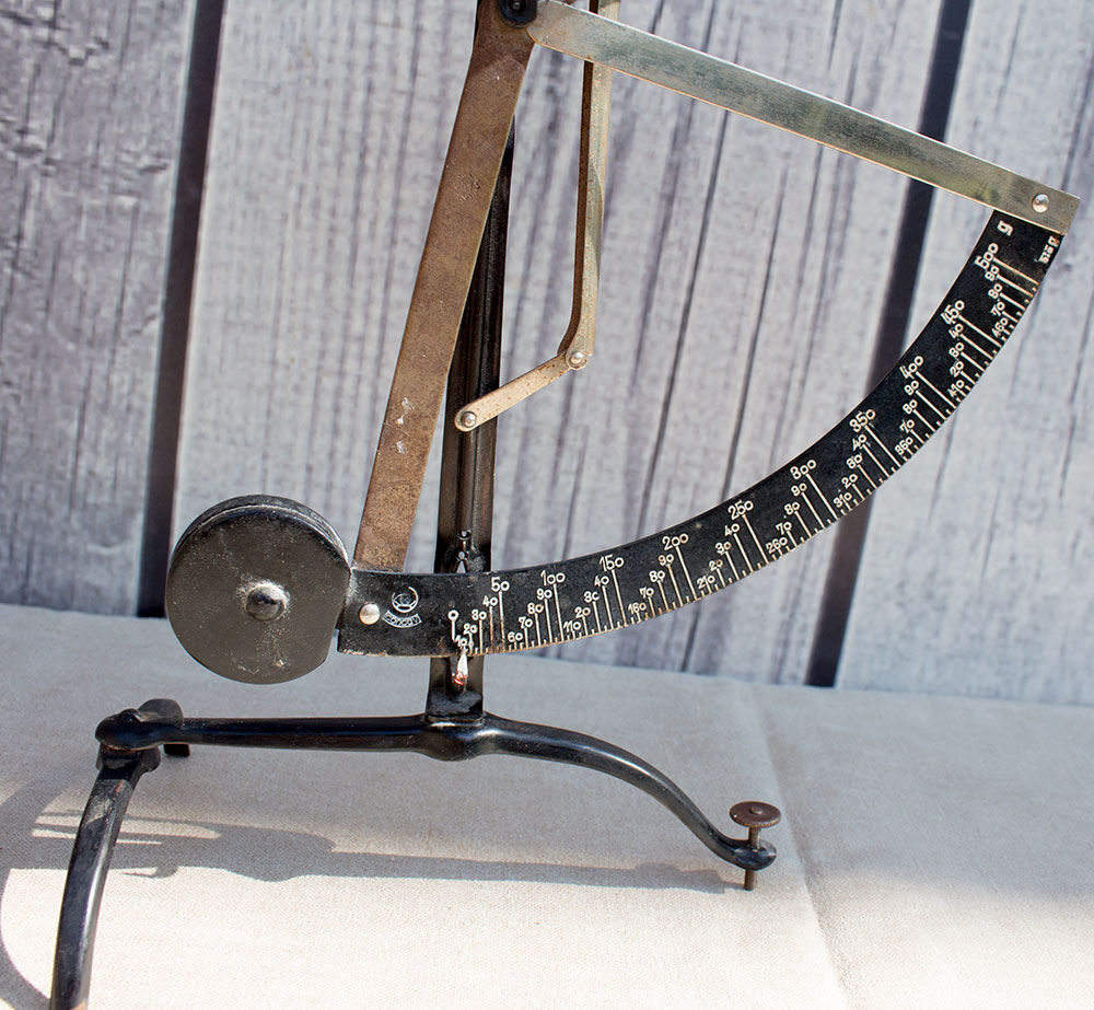 Old metal letter scale