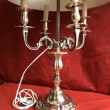 Silver bronze hot water bottle lamp