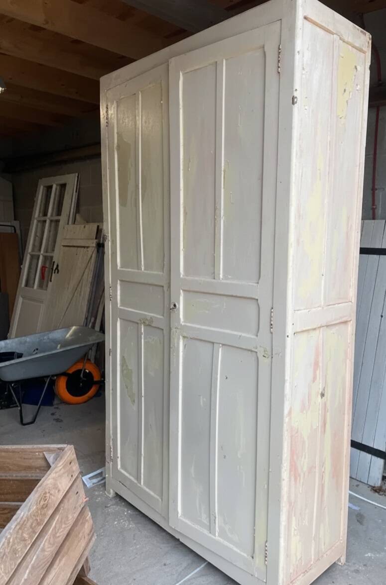 Vintage Parisian Wardrobe - Cream Patina "In its original condition"
