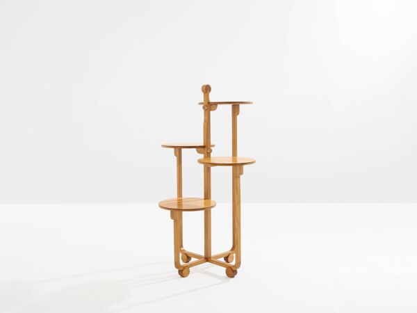 André Groult sellette à quatre plateaux érable et hêtre vers 1920