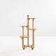 André Groult four-tiered stand in maple and beech around 1920
