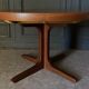 Table Baumann scandinave ronde 1970 rallonges a systeme 4 à 8 personnes