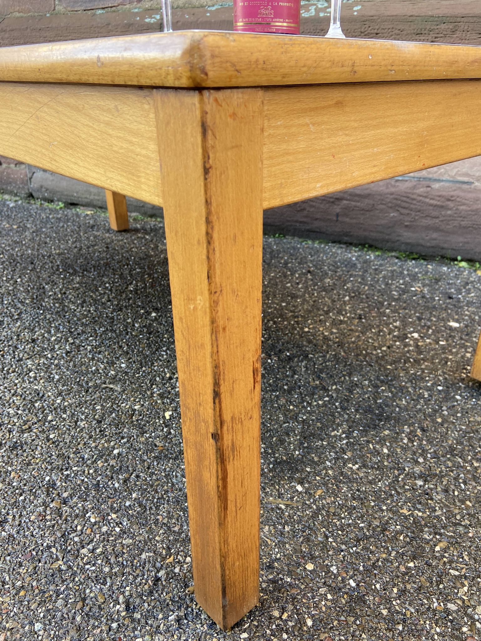 Table basse vintage 1970 french coffee table Mid-Century
