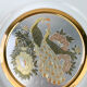 Decorative round porcelain dish "the art of chokin" made in japan