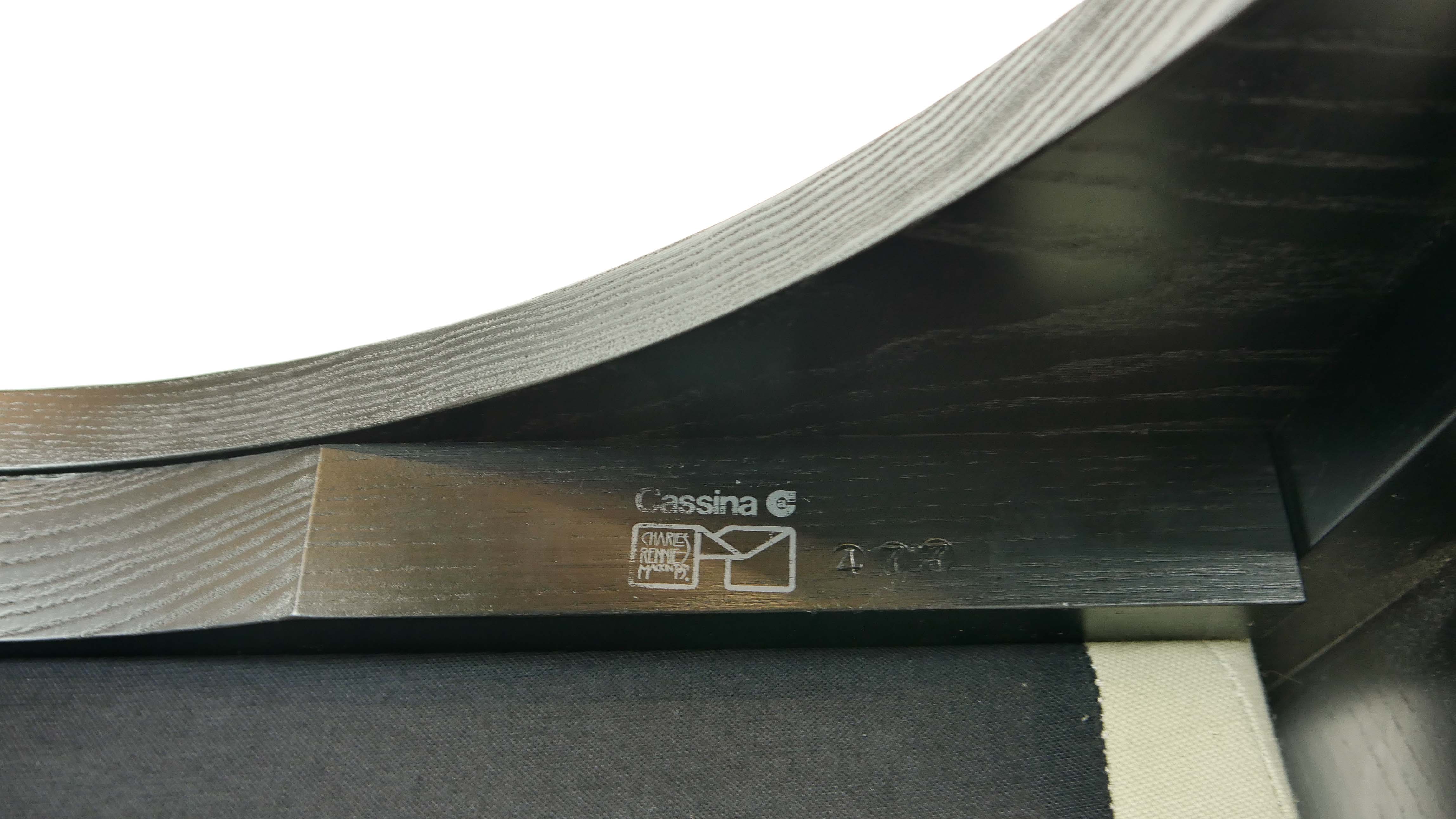 Cassina Hill House Set, Sofa and easy chair by Charles Rennie Mackintosh