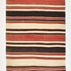 3x7 Multicolor Striped Kilim Rug, Long Wide Anatolian Kilim, 101x195Cm