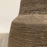 Brutalist German vase on a mid-century stand by Krösselbach Keramik, 1960s.