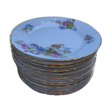 Set of 12 vintage dessert plates