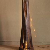 Sculptural Solid Wood Floor Lamp Post-Modern Light STRATA by Flowlight UK