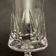 4 verres à pied en cristal taillé