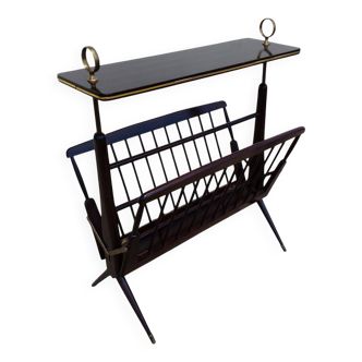 Porte-revue, porte-magazine pliant style Art Déco, 1960