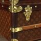 Louis Vuitton antique wardrobe in jacquard canvas 1910